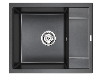 Кухонная мойка Paulmark FLUGEN 50-600 PM216050-BL 60х50 цвет черный